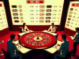 Sic Bo betting table layout showing various bet options